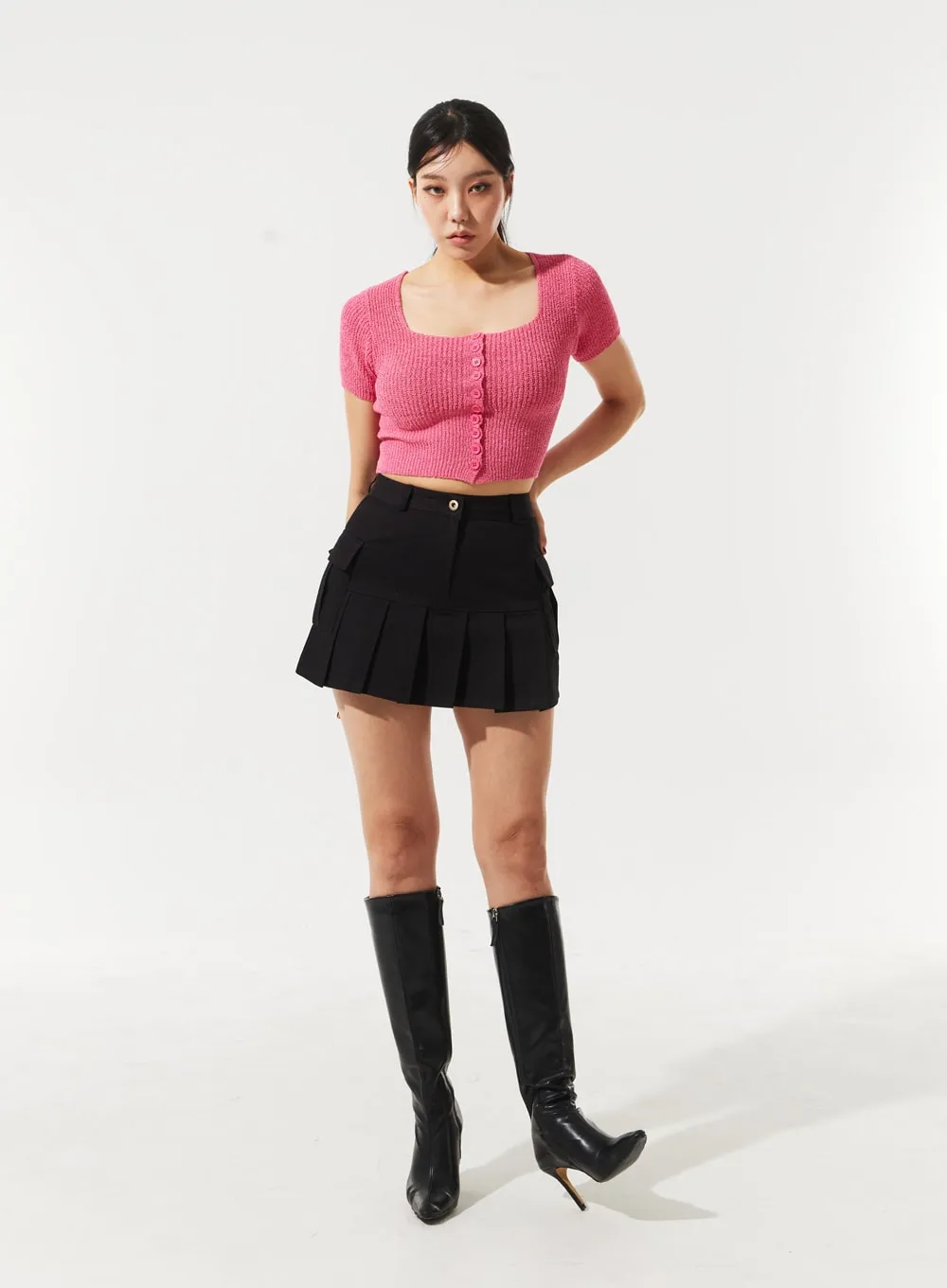 Pleated Mini Skirt IM330