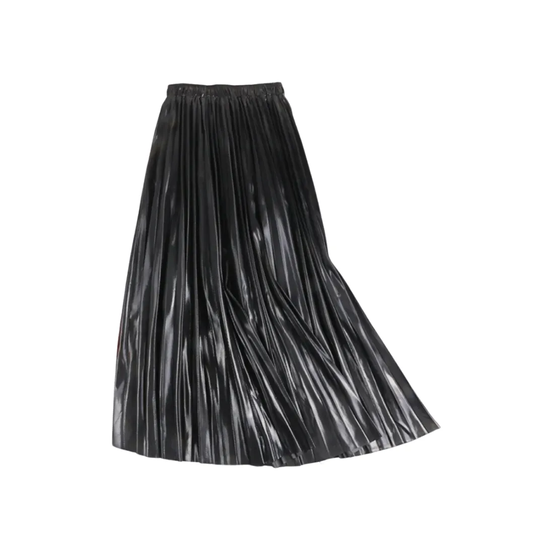 Pre Order:  Solid Pleated Midi Skirt