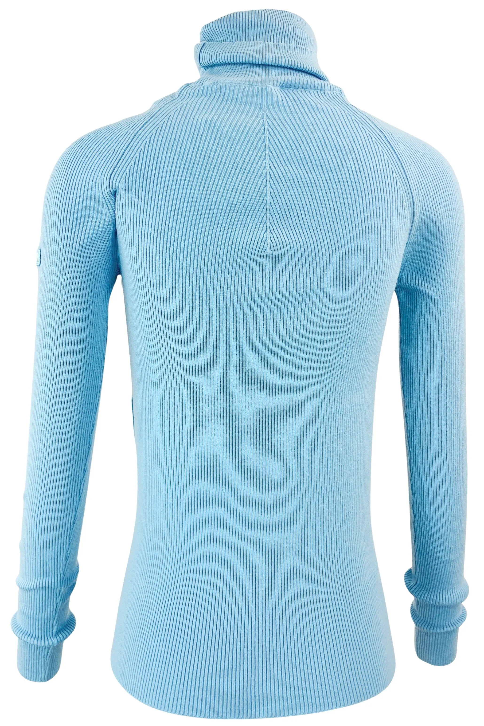 Pucci Ribbed Turtleneck in Light Blue