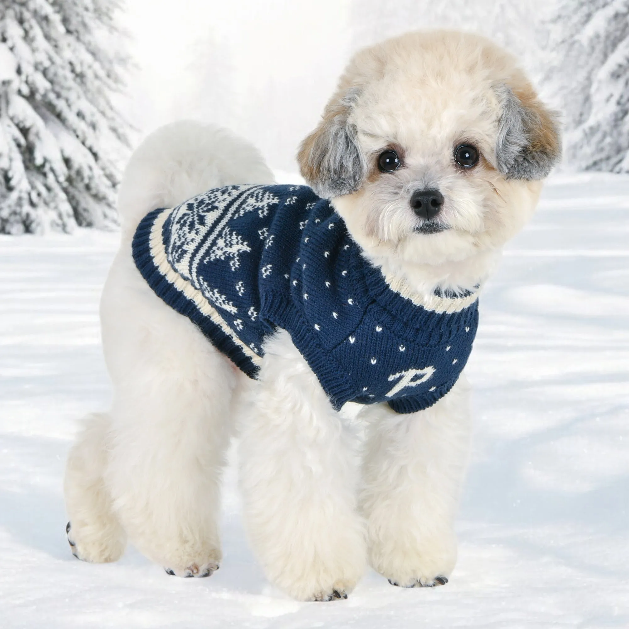 PUPPIA NEVIS CHRISTMAS SWEATER