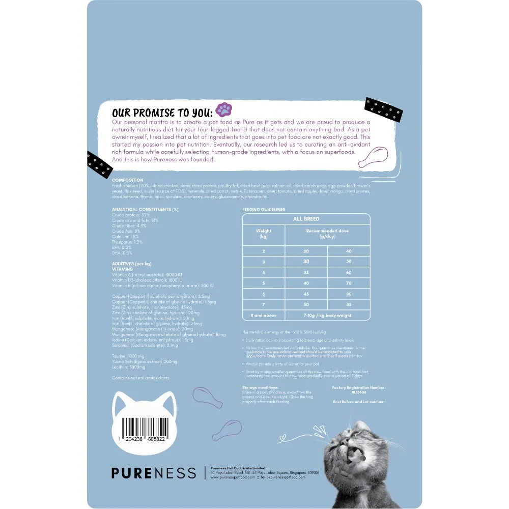 Pureness Fresh Chicken Grain Free Dry Cat Food