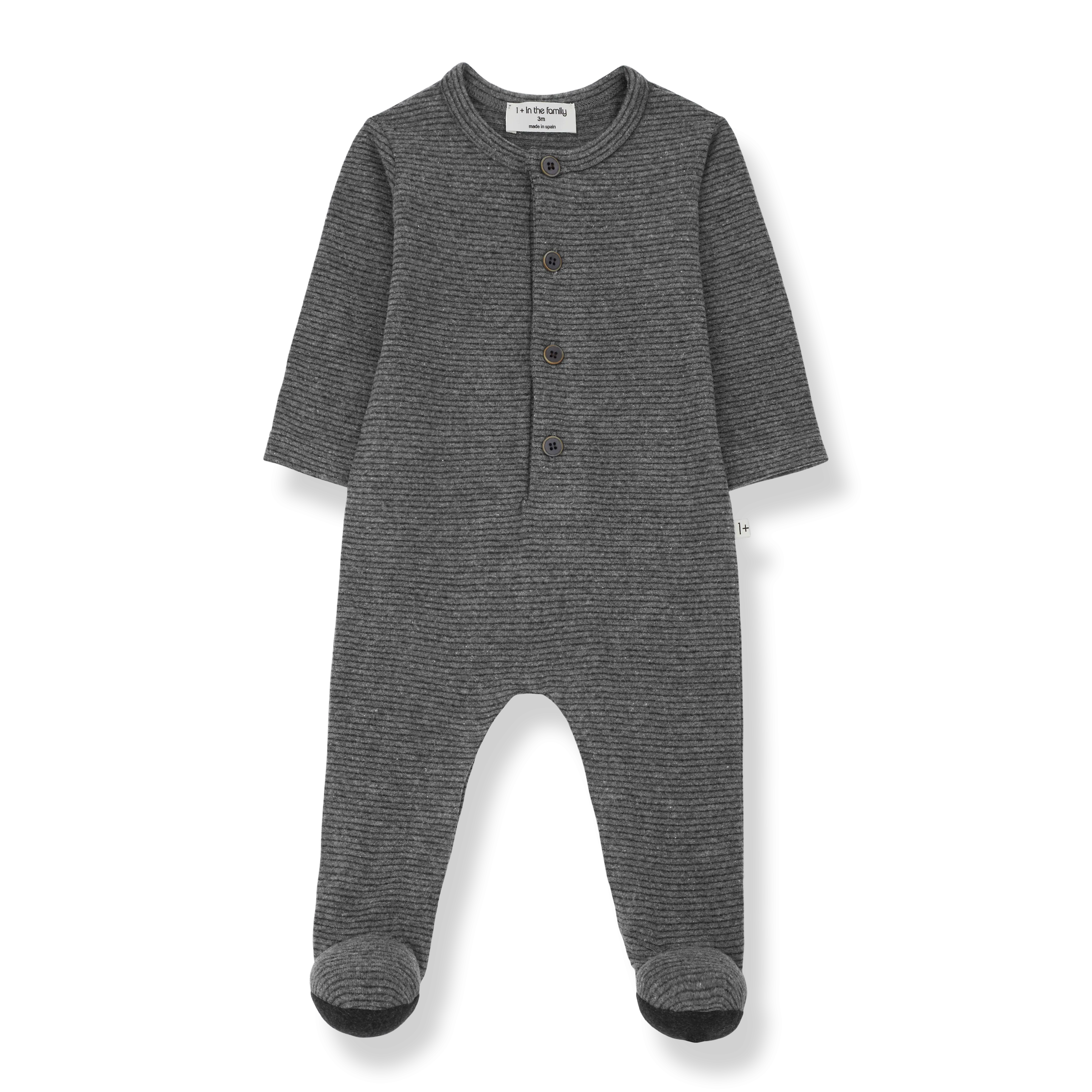 QUIM jumpsuit w/feet - grey