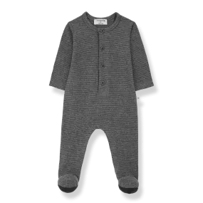 QUIM jumpsuit w/feet - grey