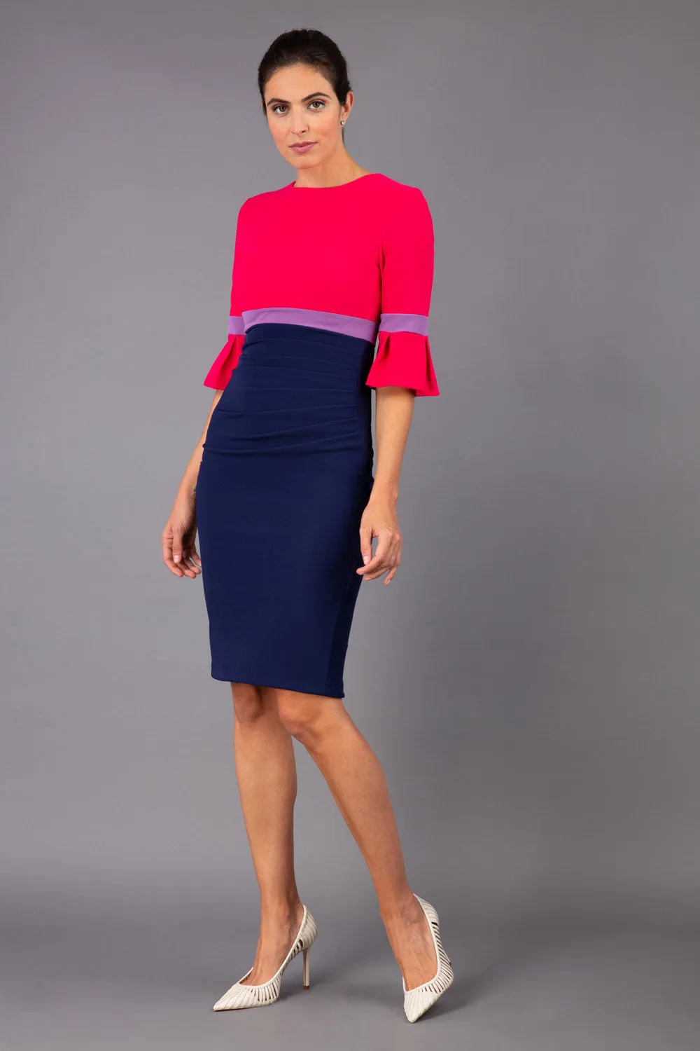 Reggie Sleeved Colour Block Dress