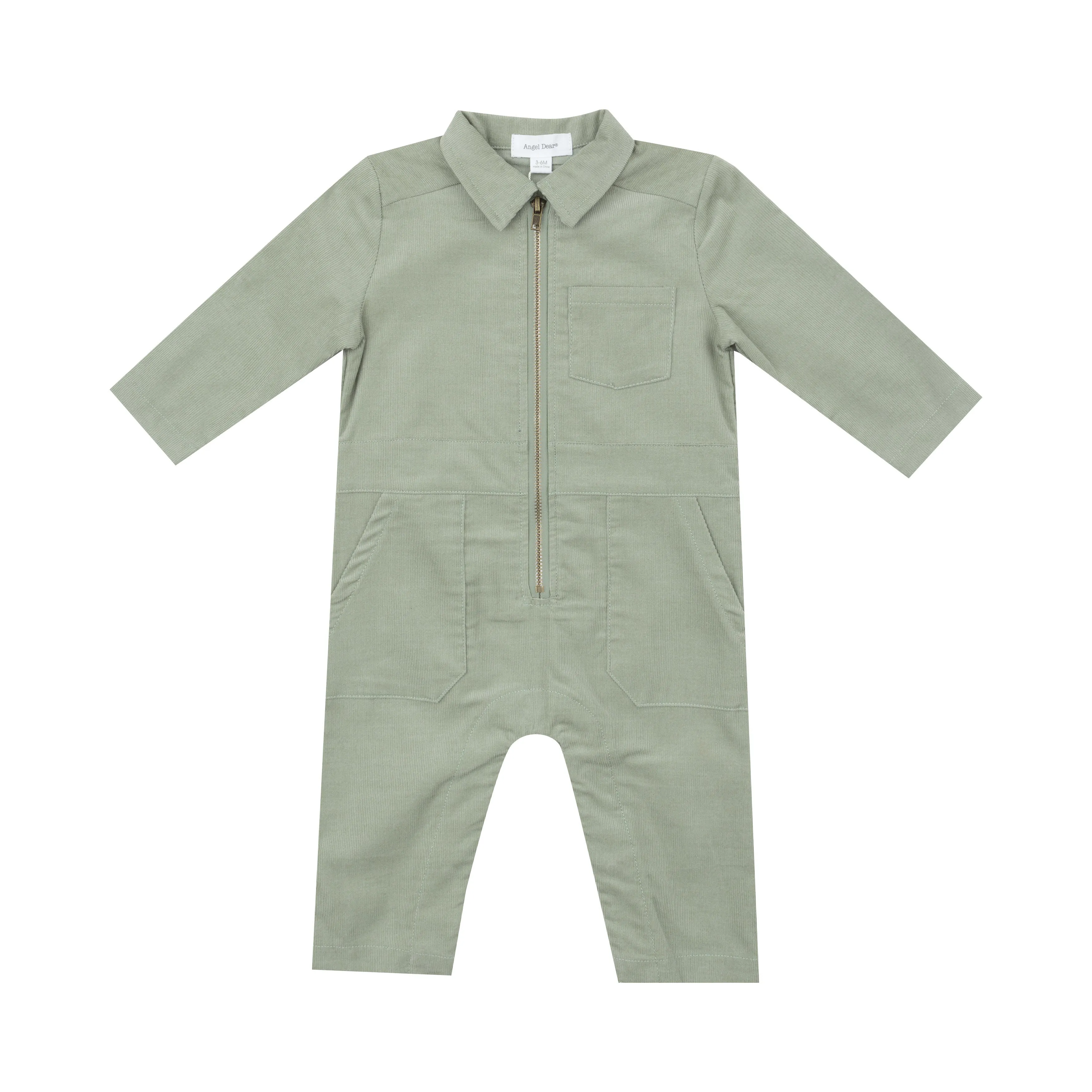 Retro Jumpsuit - Corduroy Desert Sage