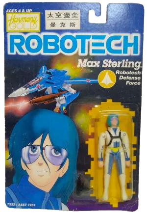 Robotech Macross Max Sterling 1985 Action Figure Carded Harmony Gold Retro Sealed on Card