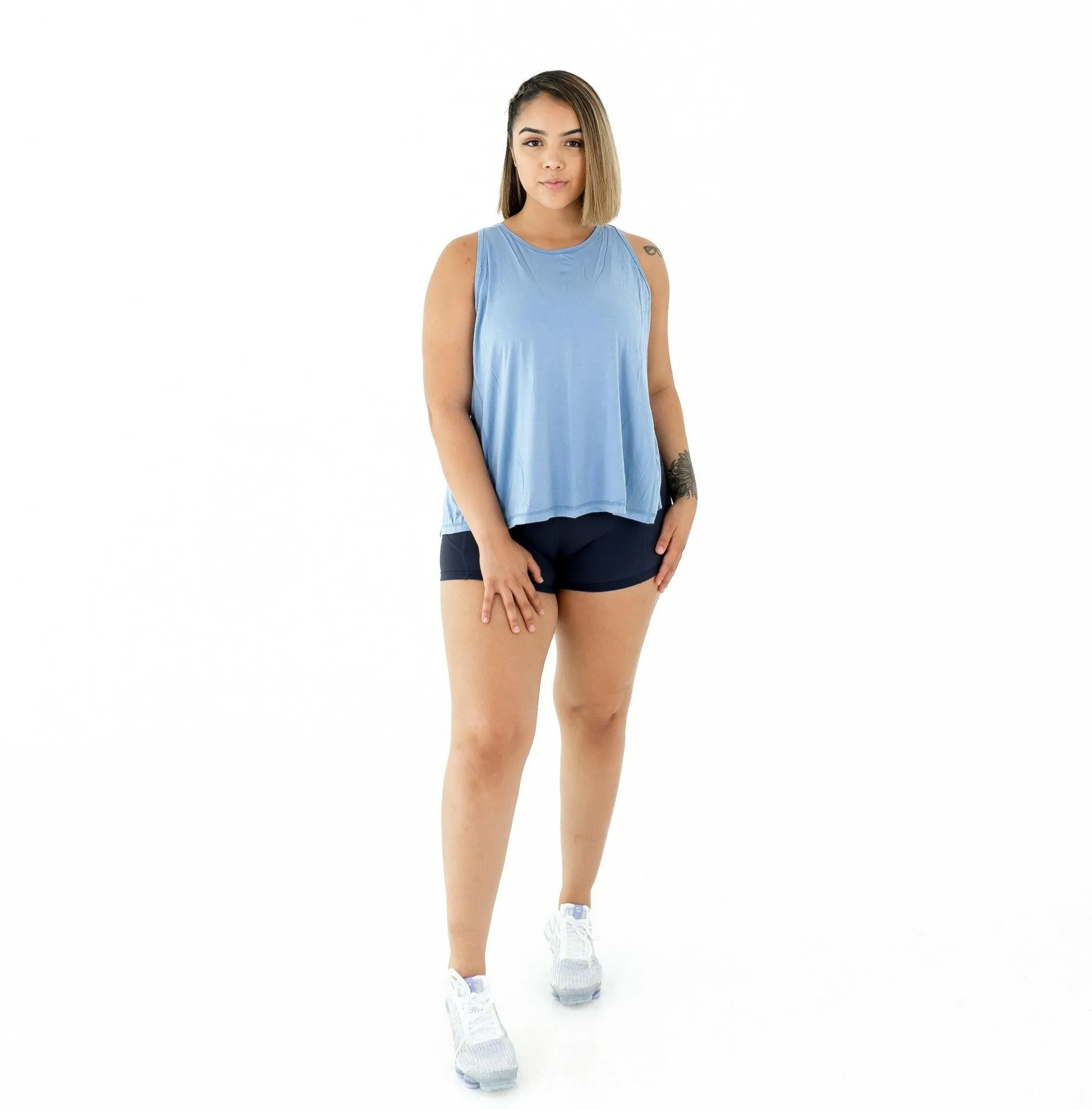 Rubix Tank Top - Light Blue