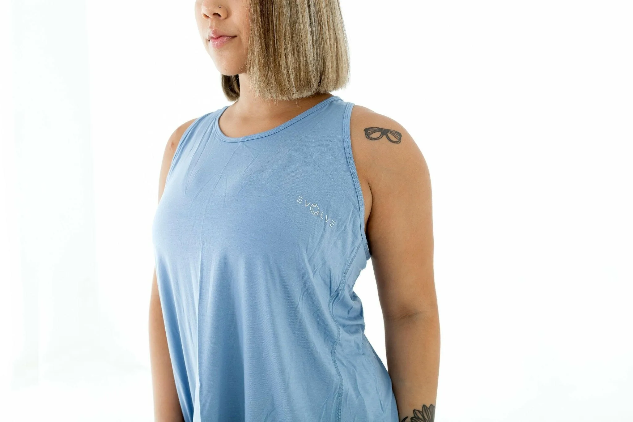 Rubix Tank Top - Light Blue