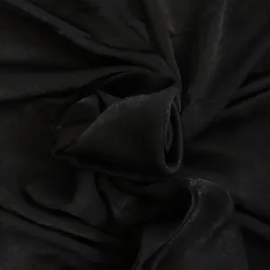 Sandwashed Satin - Black