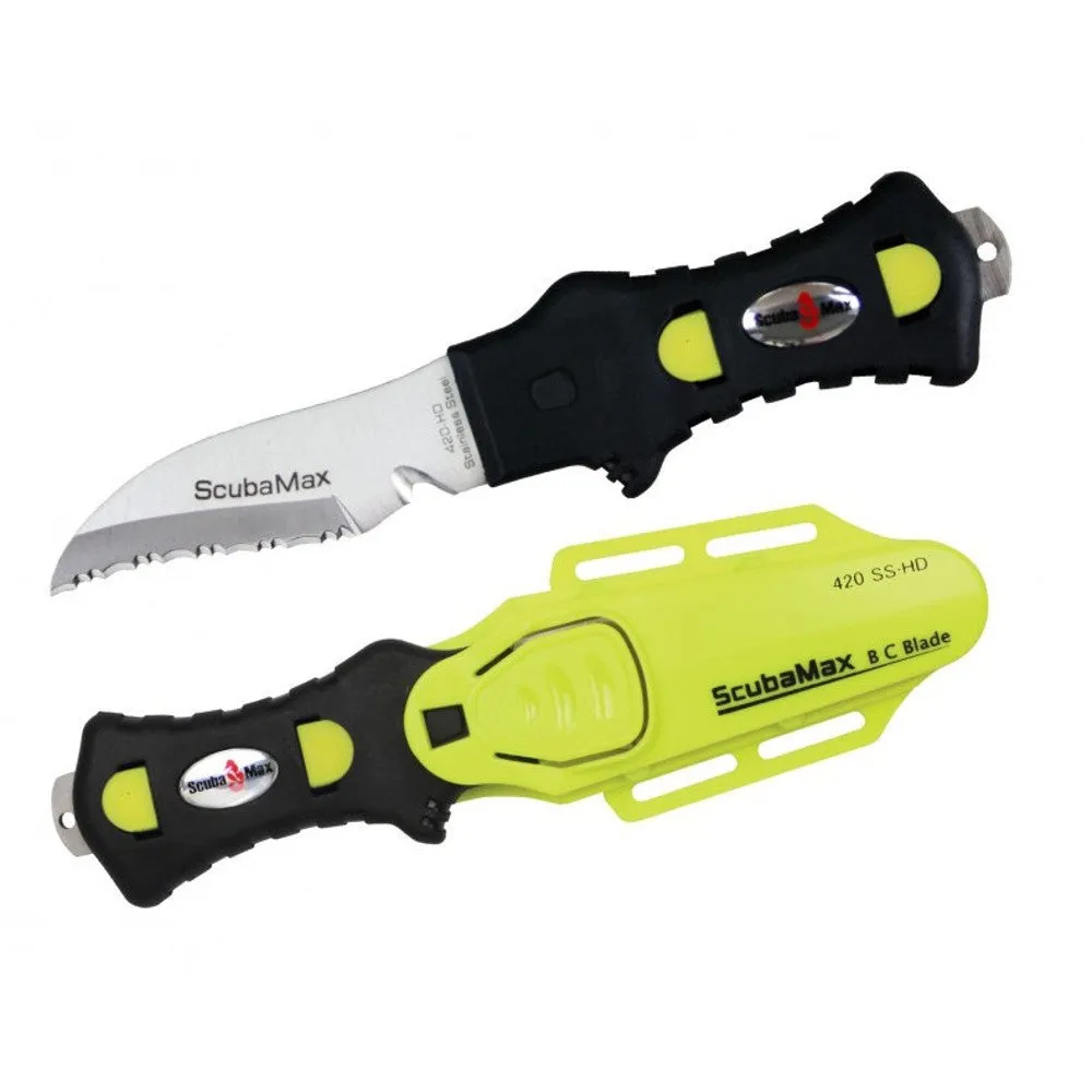 Scuba Max KN-200 420SS Rounded Tip Scuba Knife