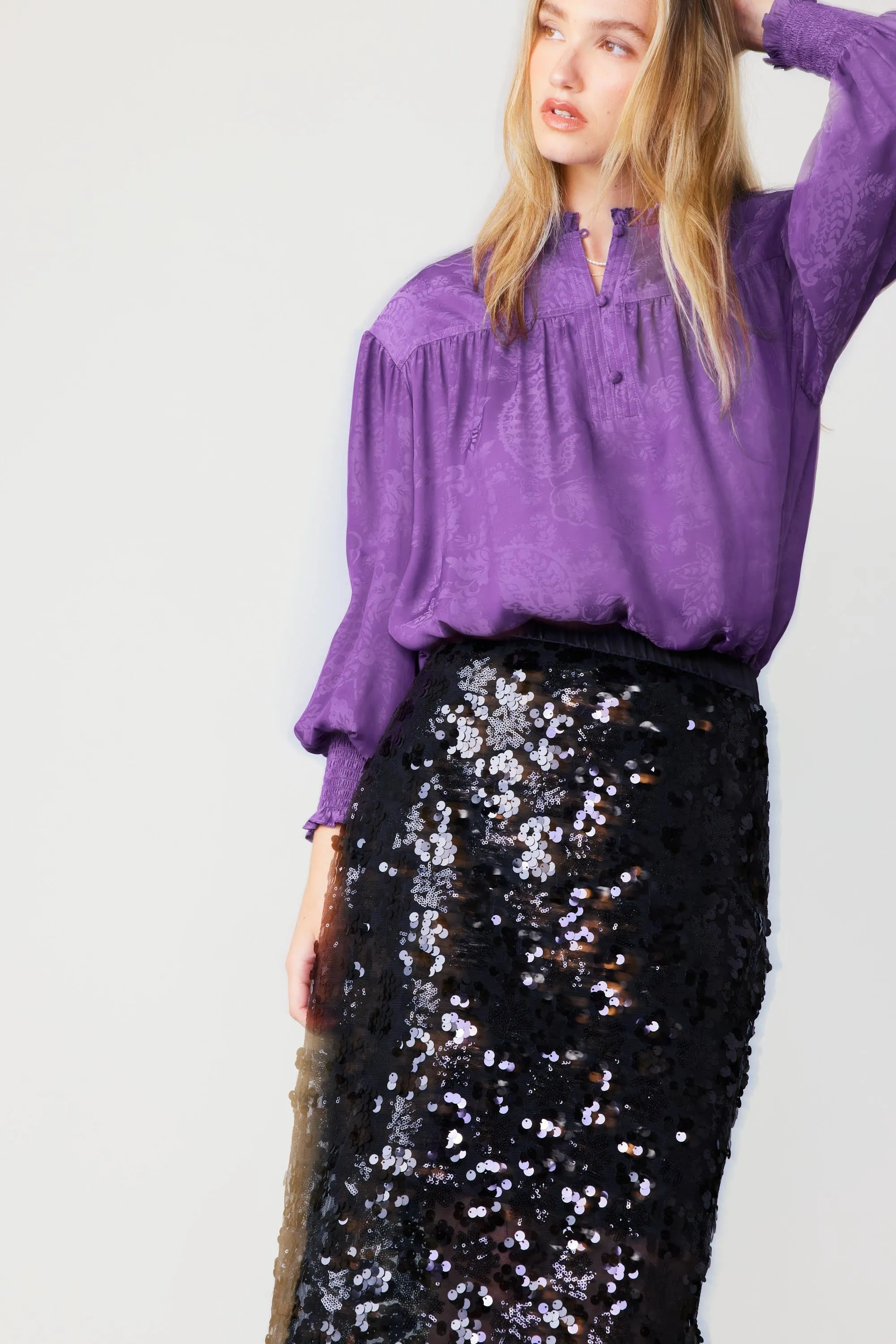 Sequin Pencil Skirt