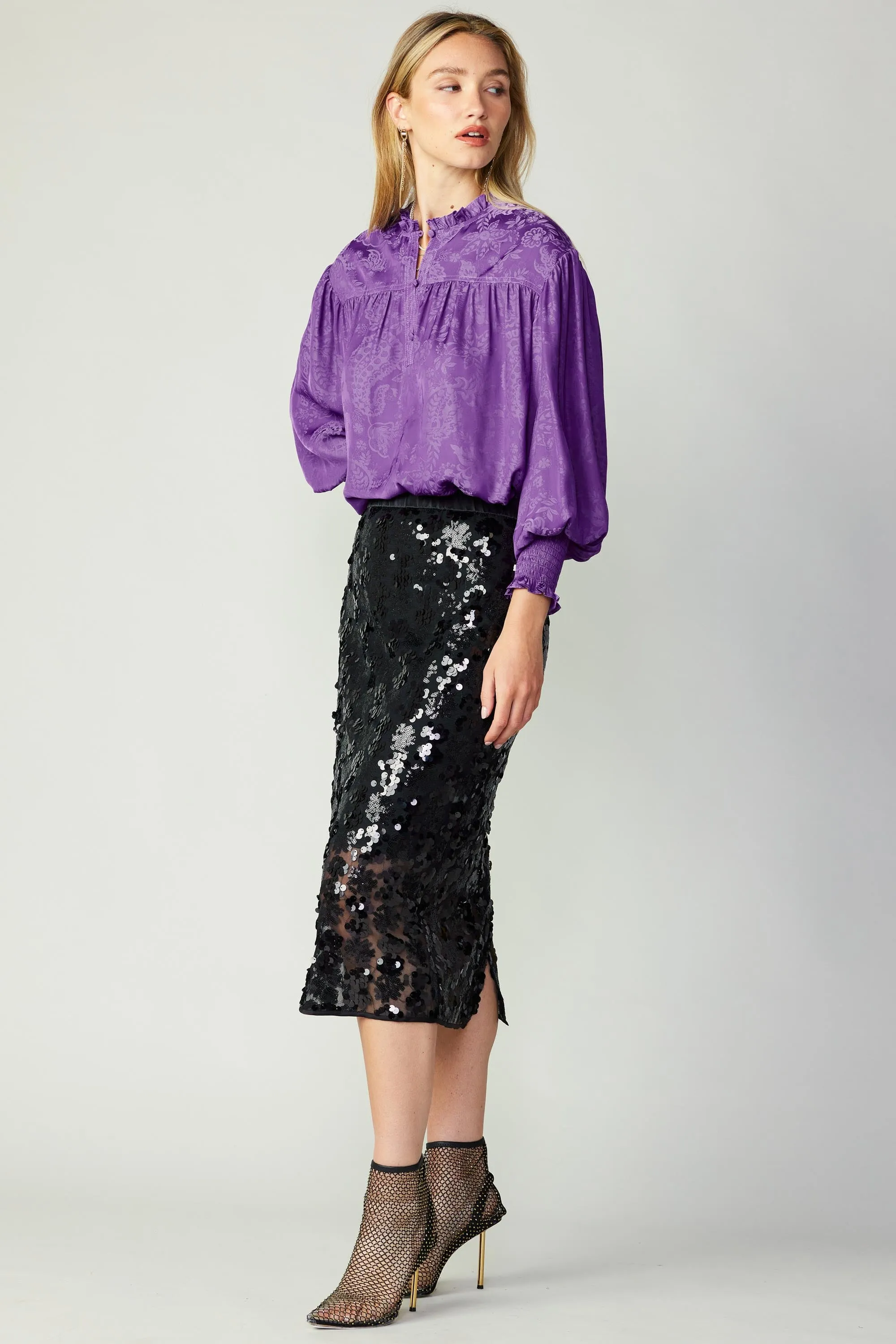 Sequin Pencil Skirt