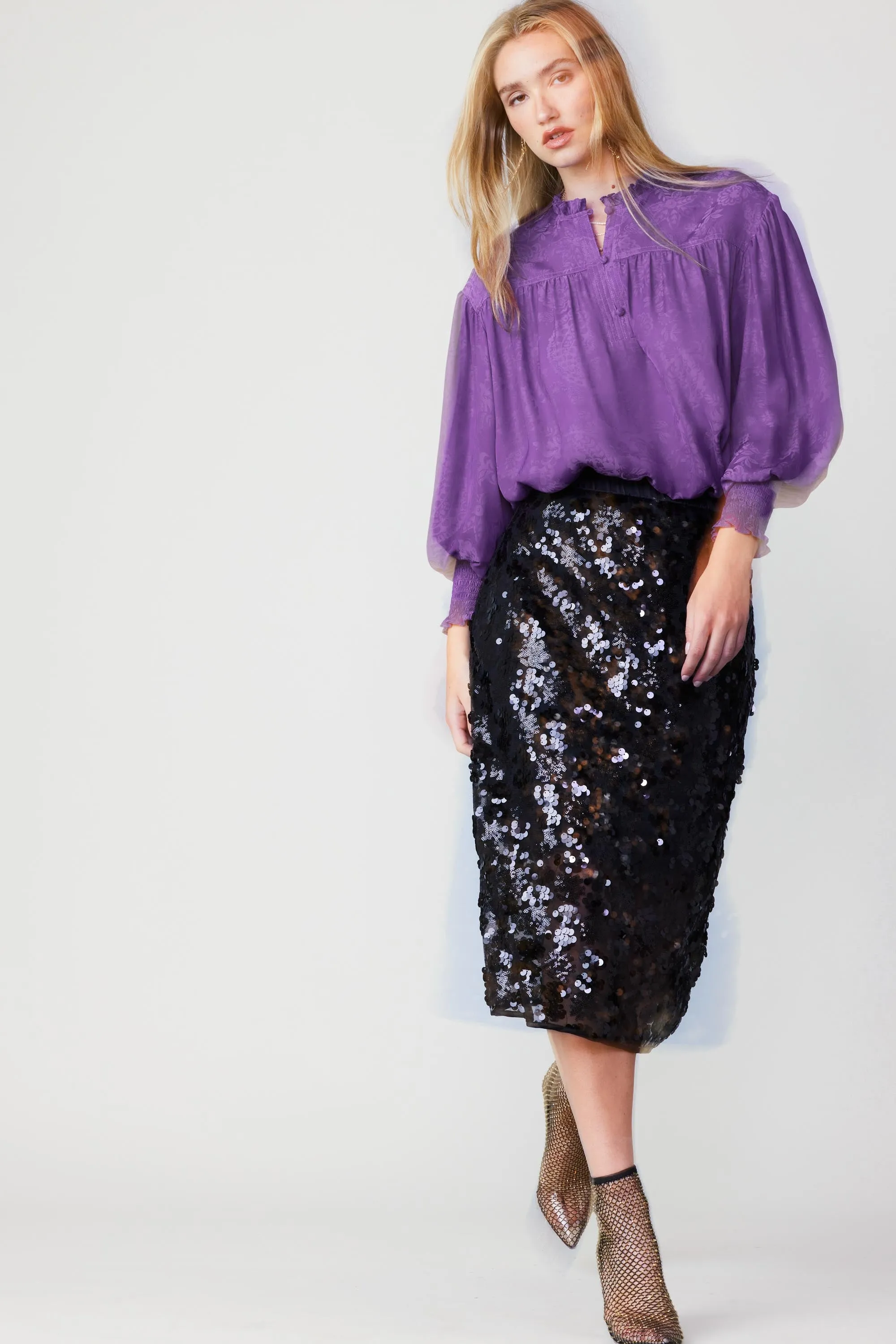 Sequin Pencil Skirt