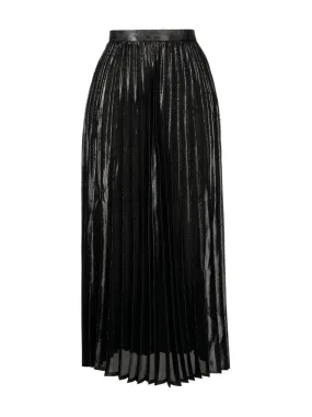 Shiny Pleated Skirt