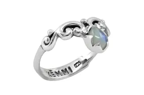 Silver Moonstone Cyrene Ring