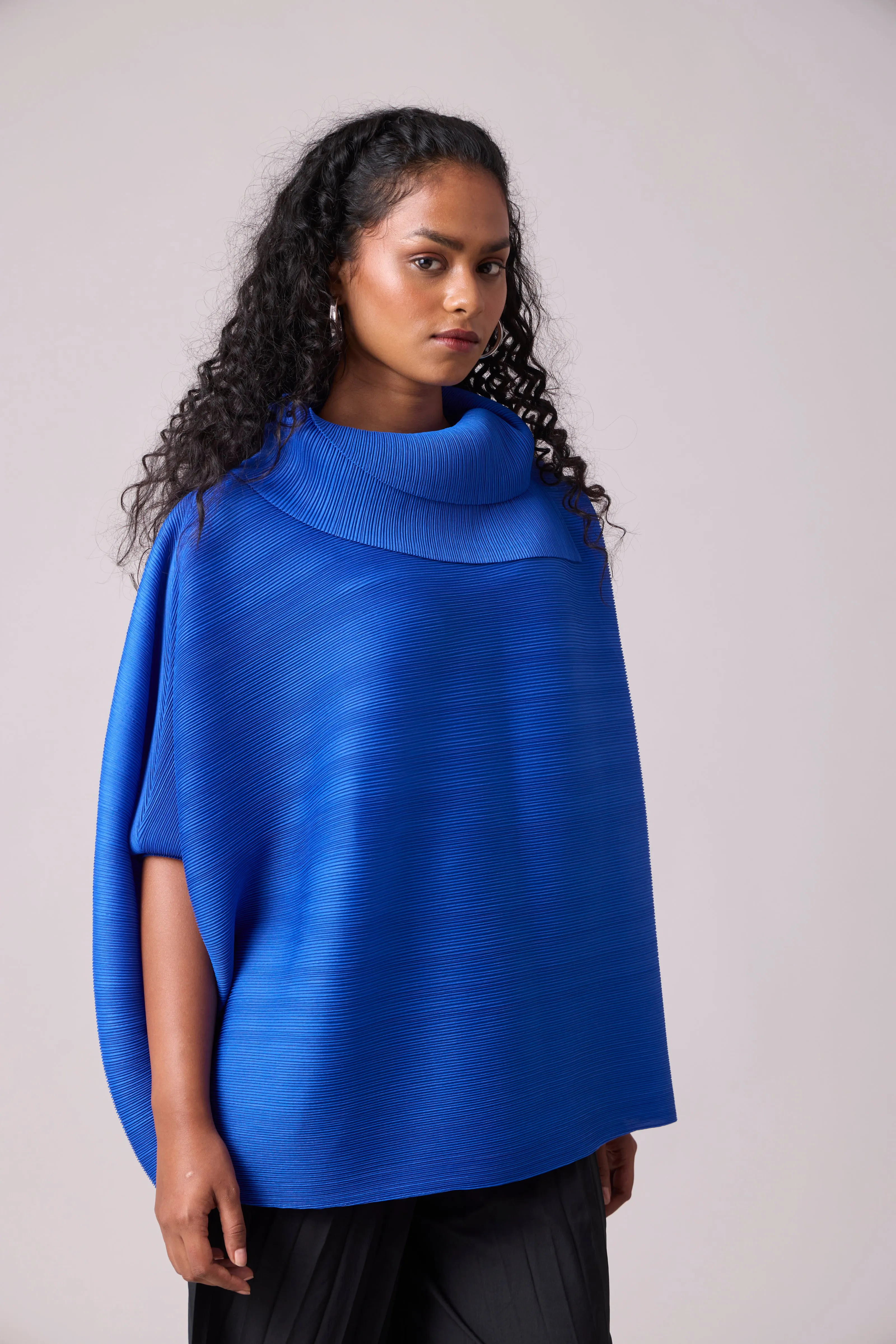 Sloane Batwing Top - Azure Blue