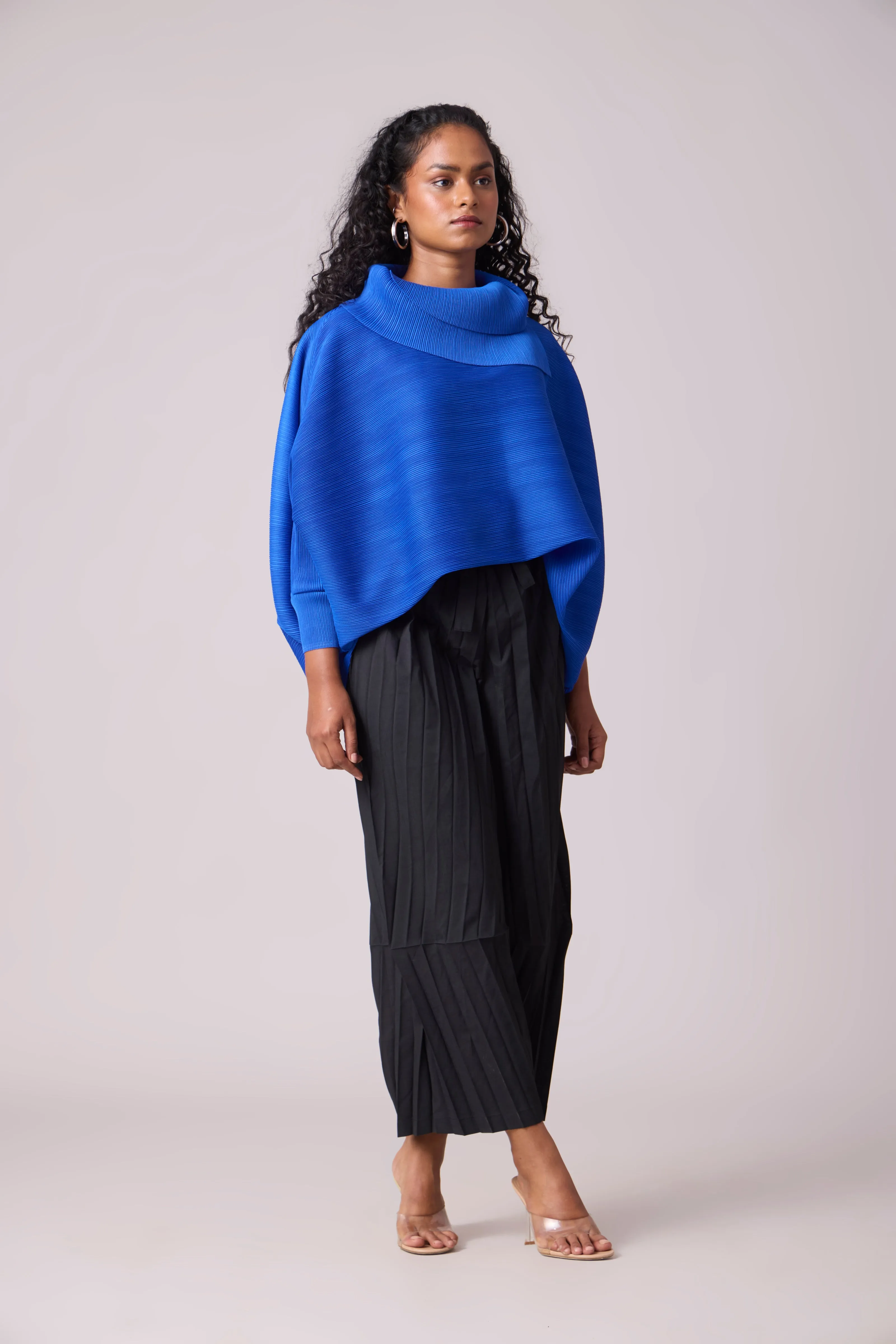 Sloane Batwing Top - Azure Blue