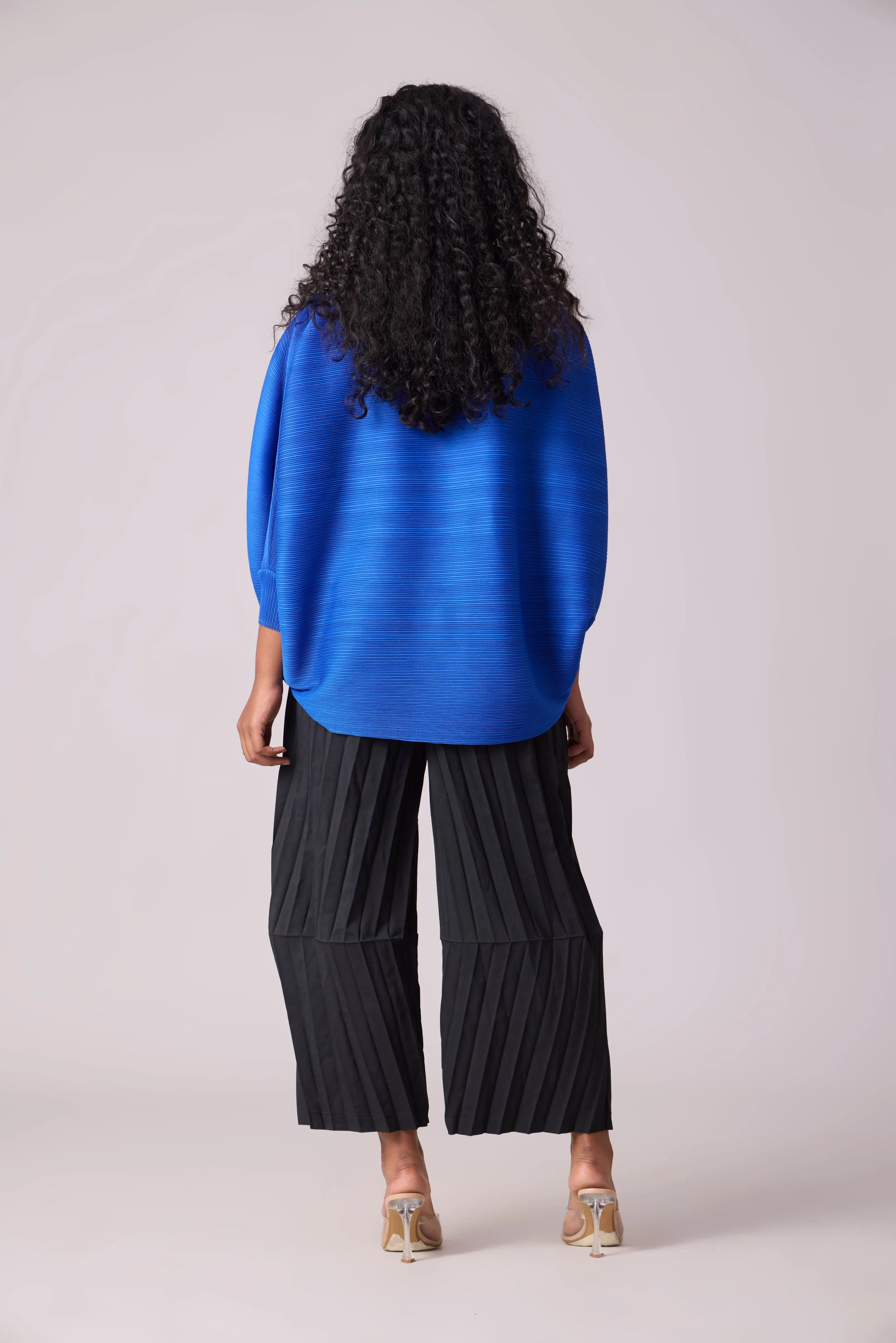 Sloane Batwing Top - Azure Blue