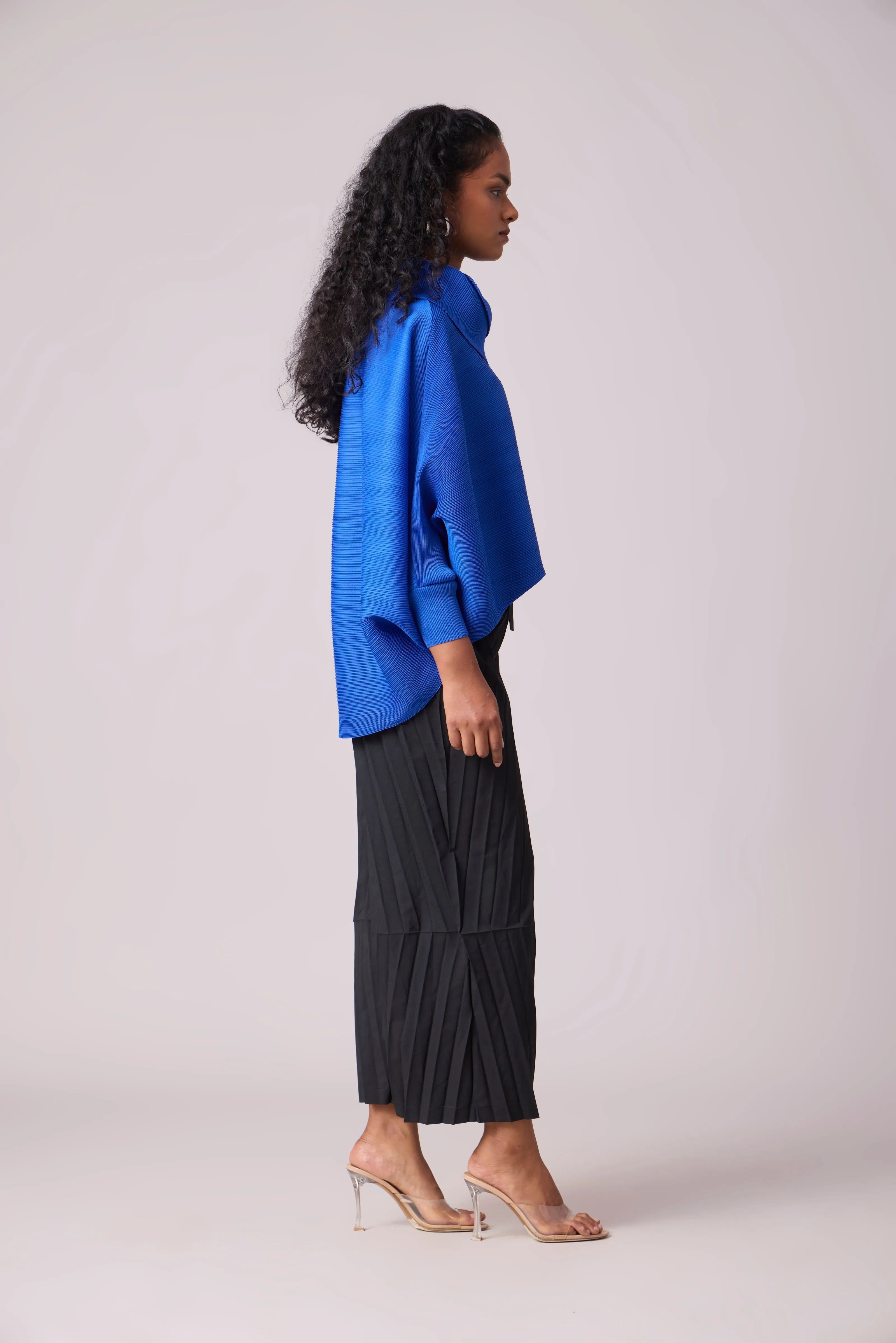 Sloane Batwing Top - Azure Blue