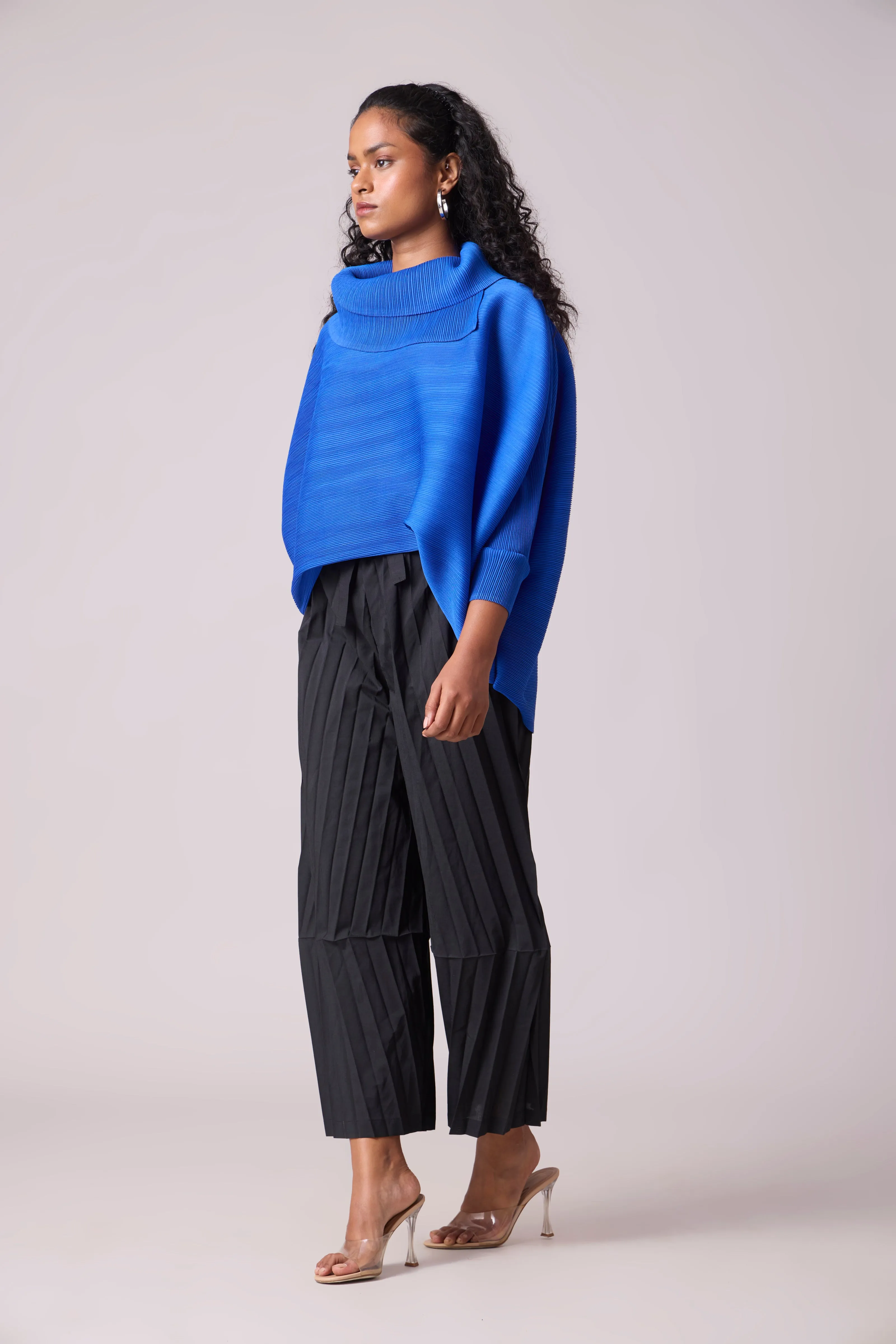 Sloane Batwing Top - Azure Blue