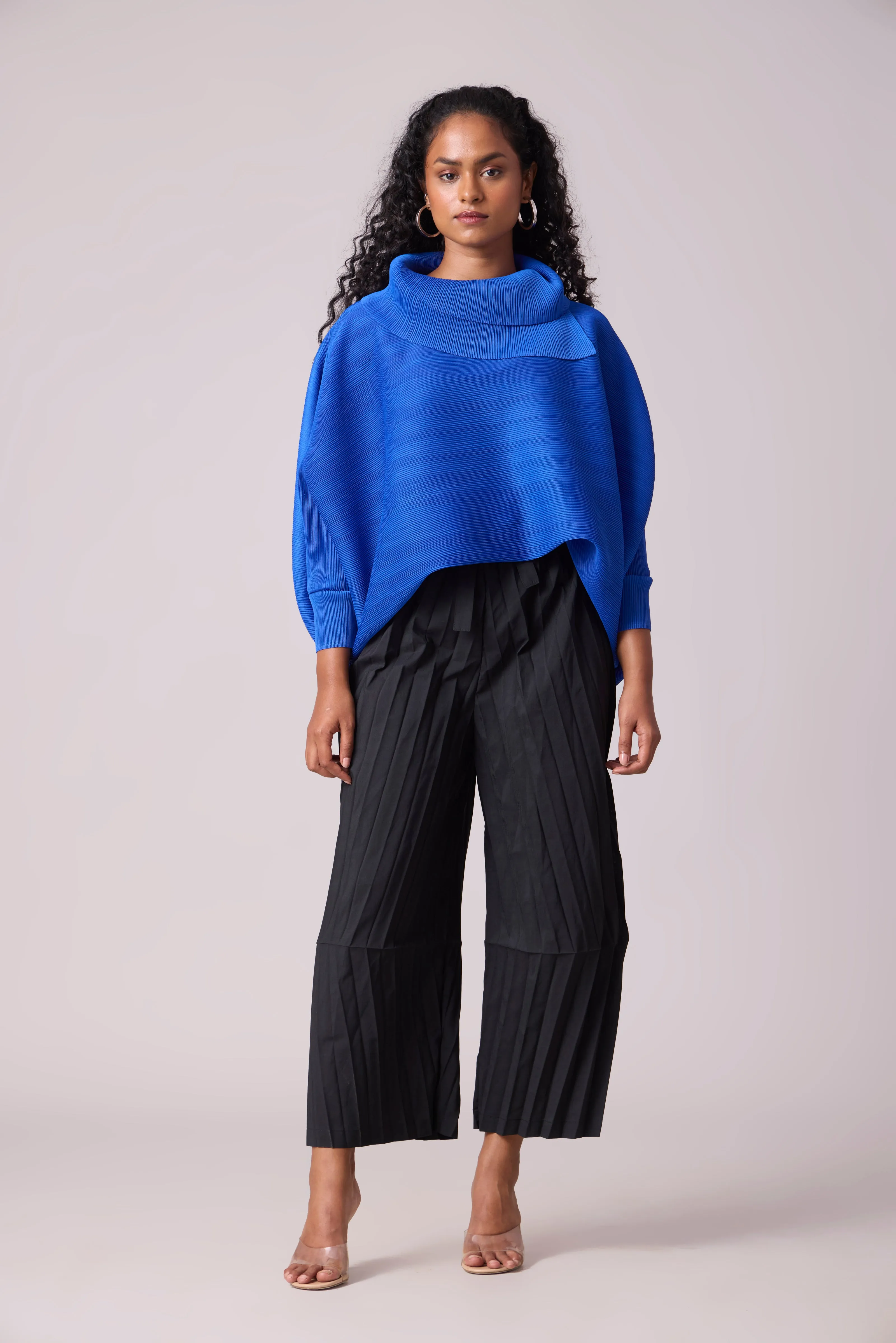 Sloane Batwing Top - Azure Blue