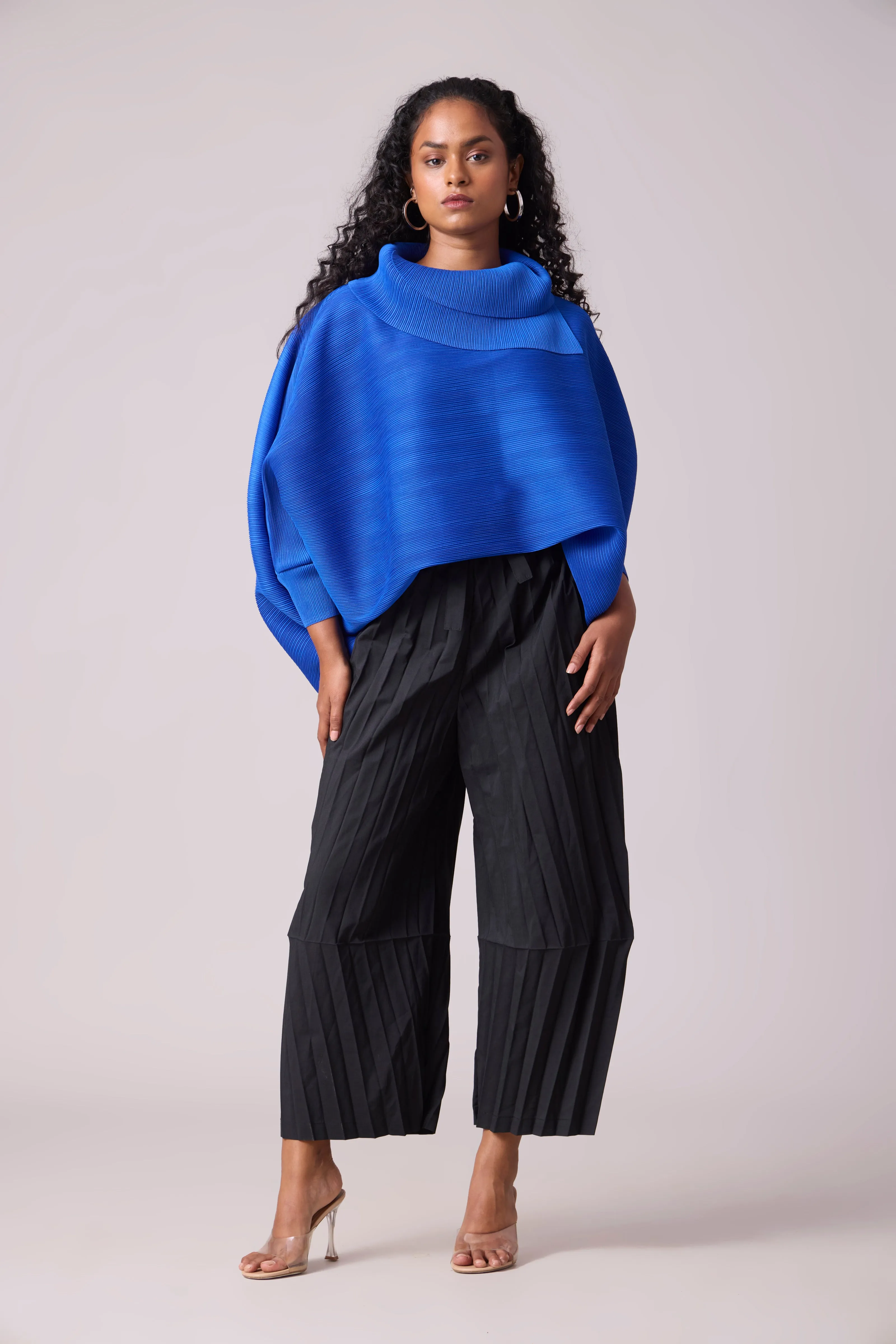 Sloane Batwing Top - Azure Blue