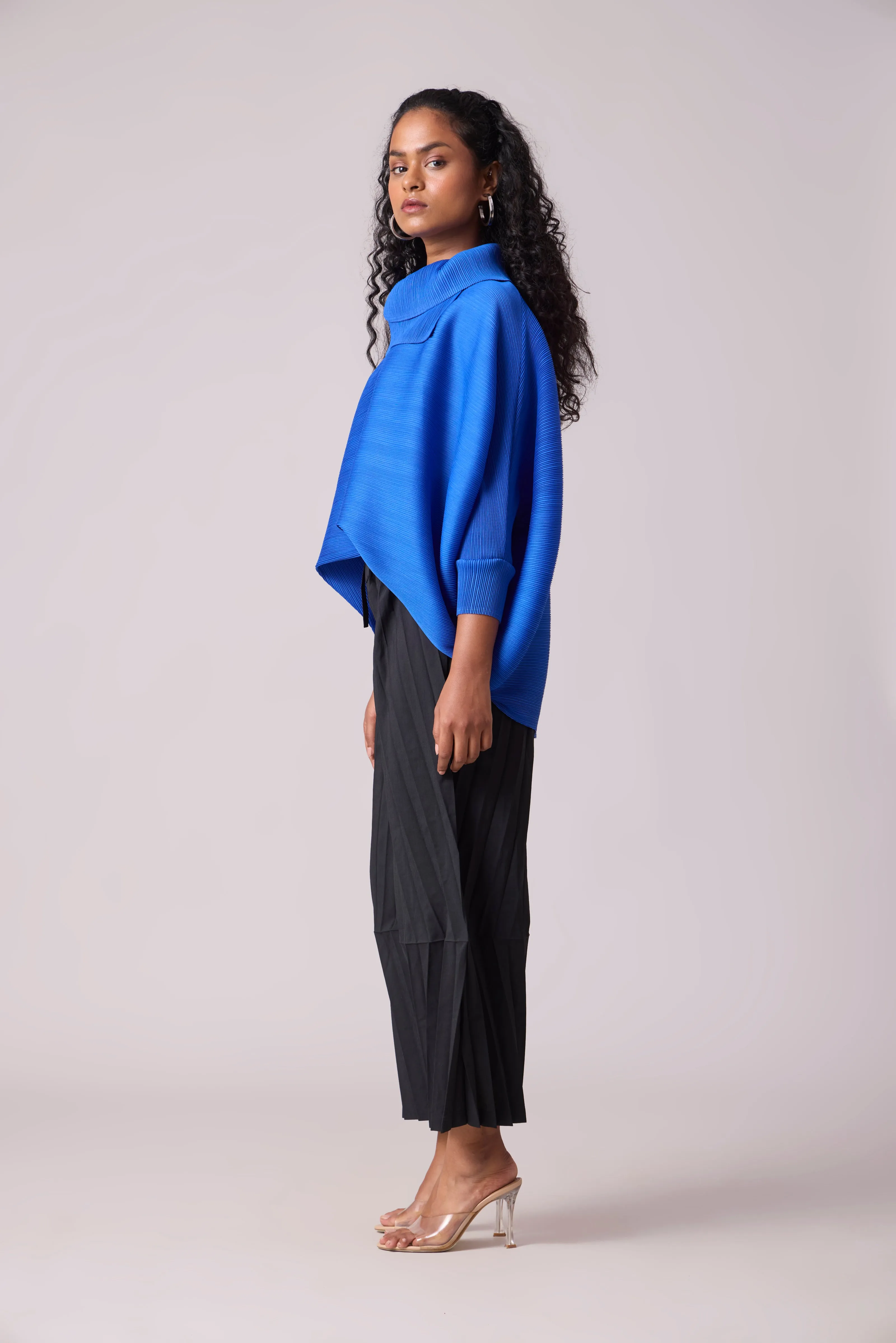 Sloane Batwing Top - Azure Blue