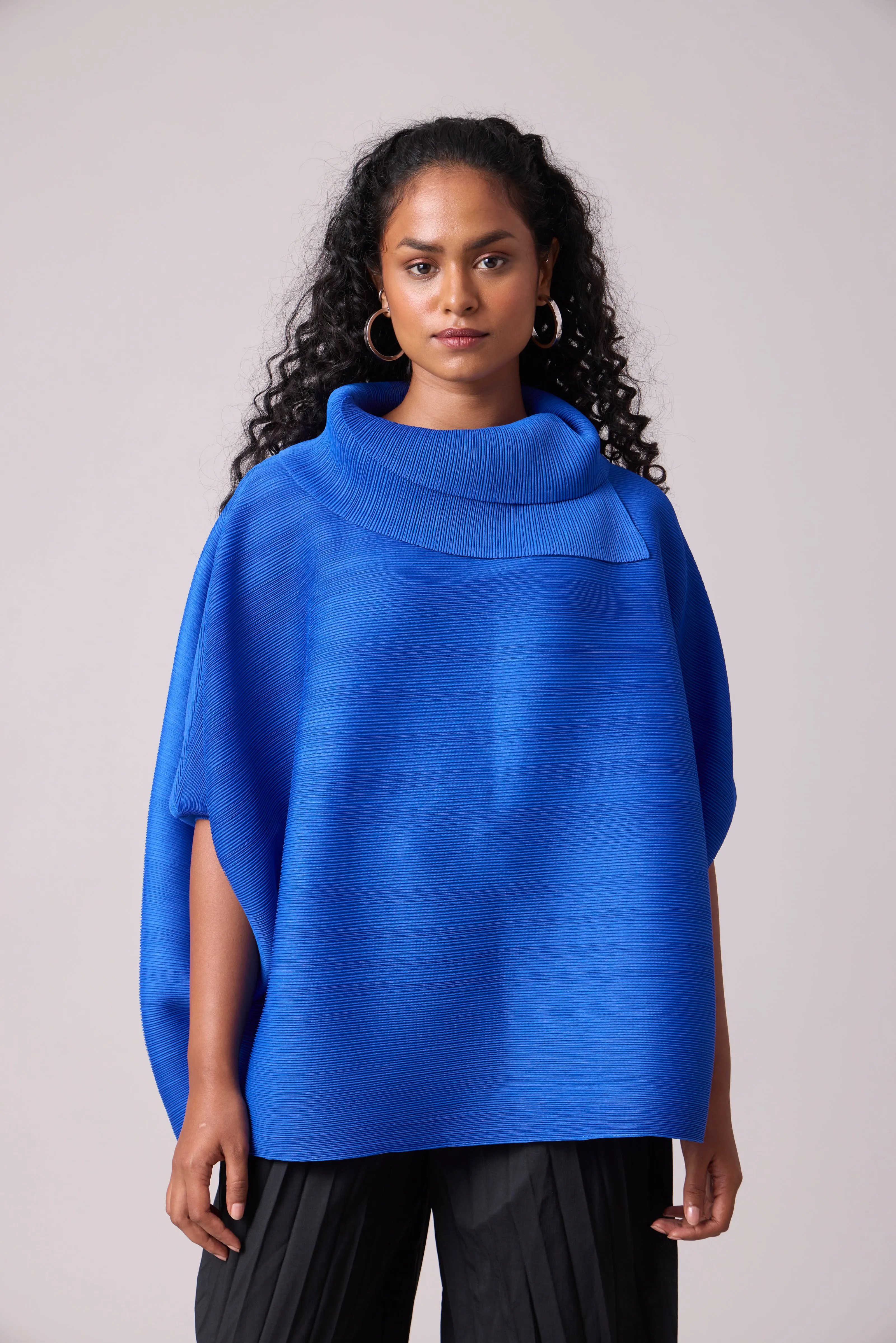 Sloane Batwing Top - Azure Blue