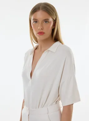 Soft Touch Elbow Sleeve Semi Relaxed Polo