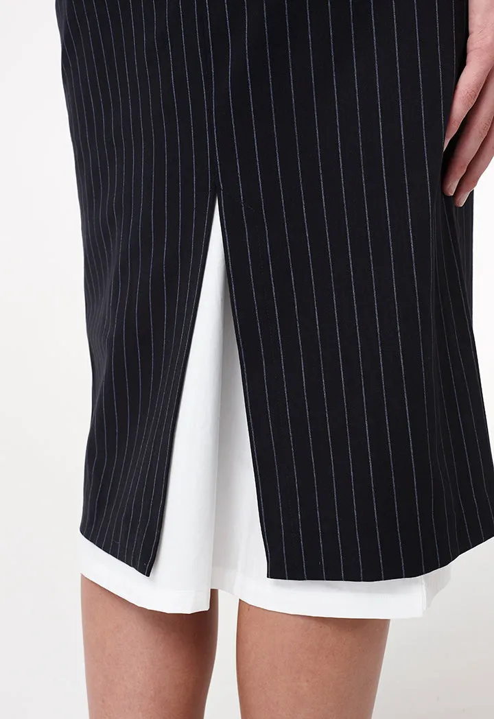 Stripe Pencil Skirt