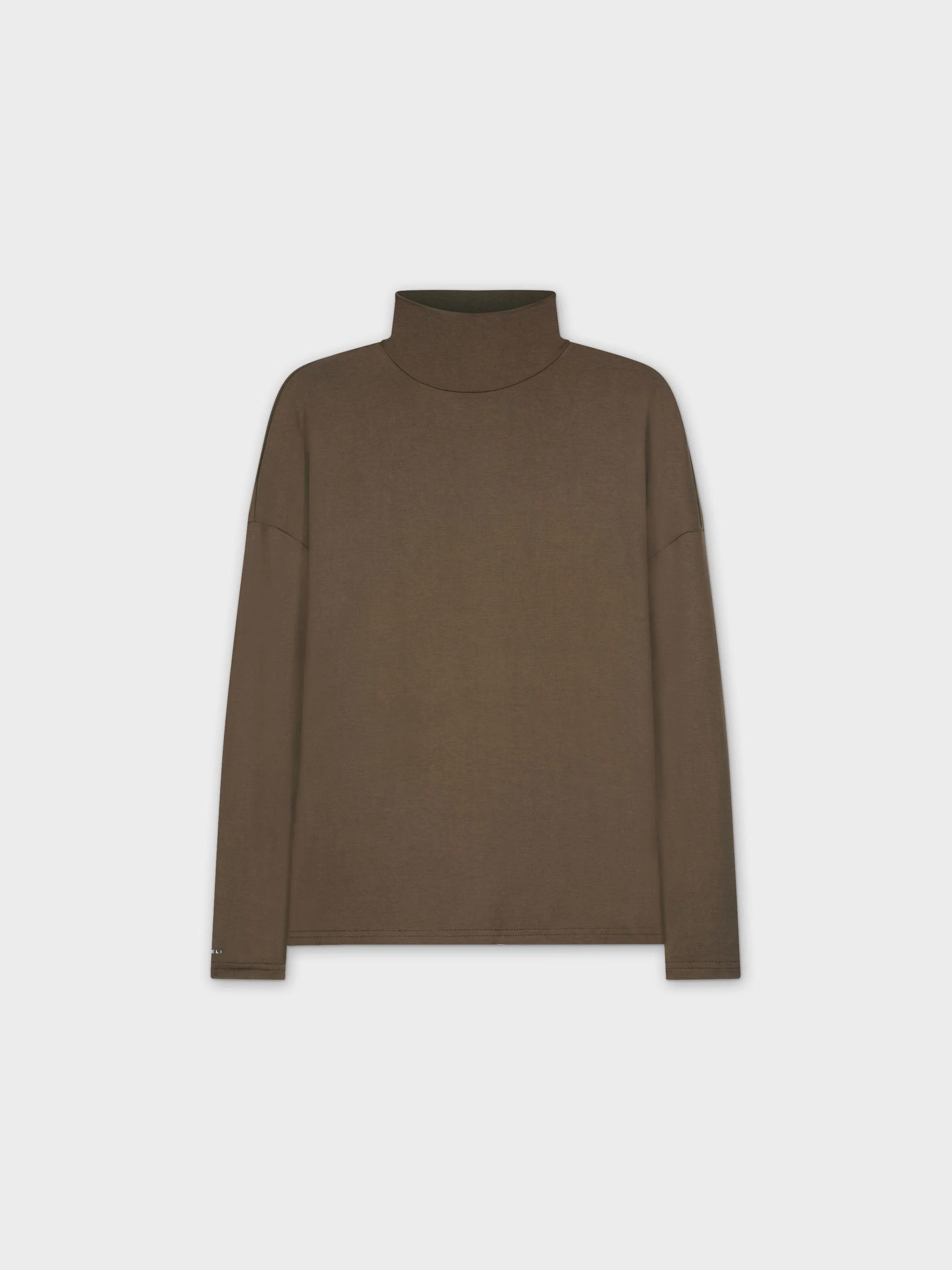 SWING TURTLENECK-BROWN