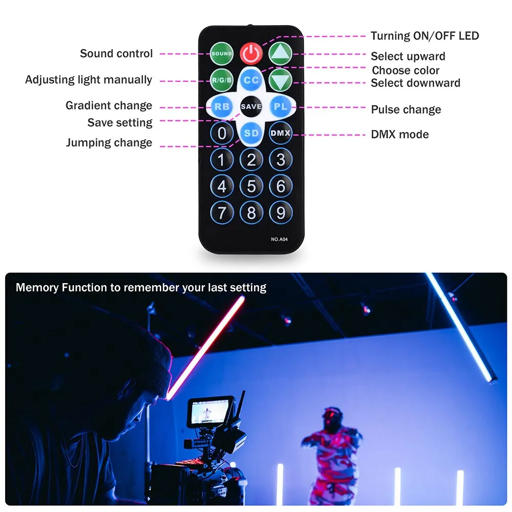 TheLAShop 40in 30W 6 Channel Mode Party LED Wall Washer Light