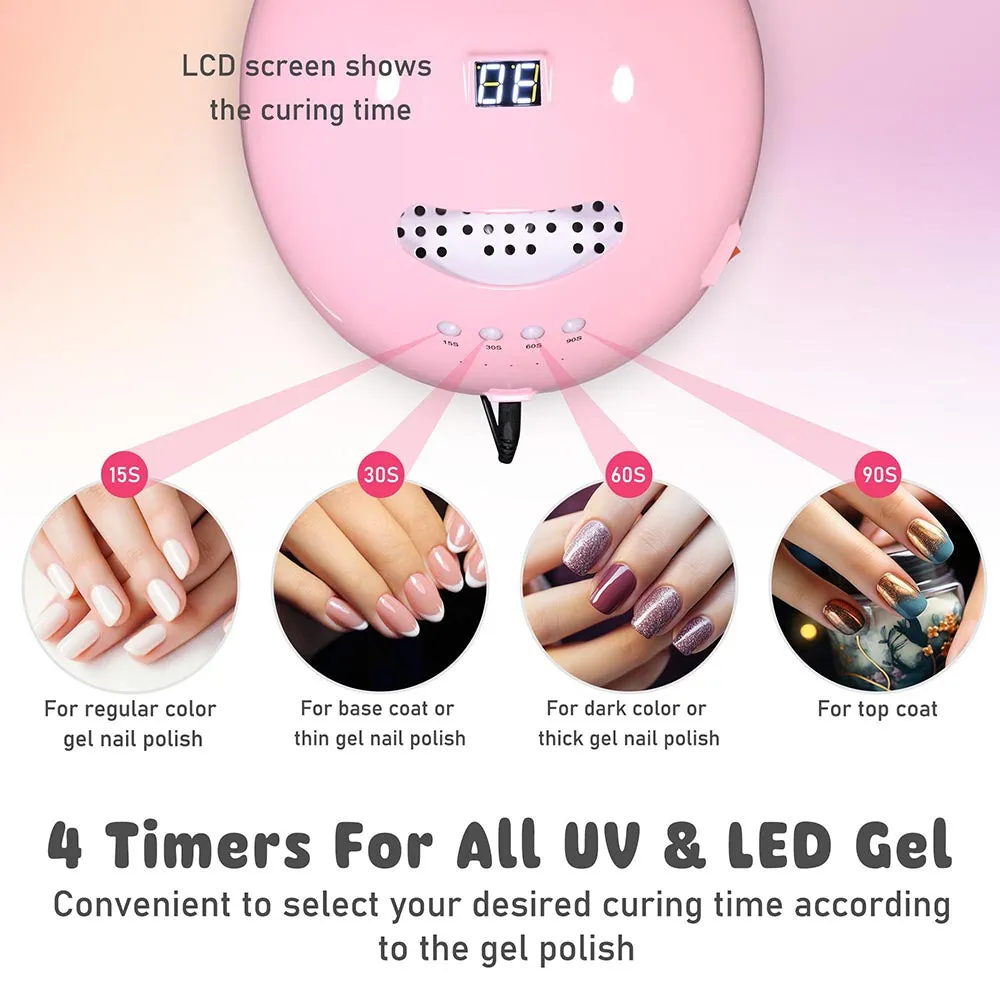 TheLAShop LED Nail Lamp Gel Dryer Built-in Timer