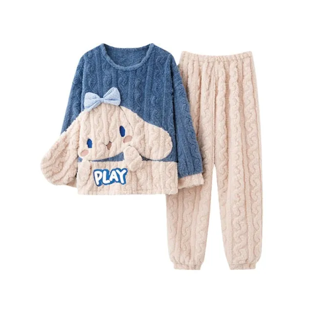 Thick Knit Kawaii Pajama Sets