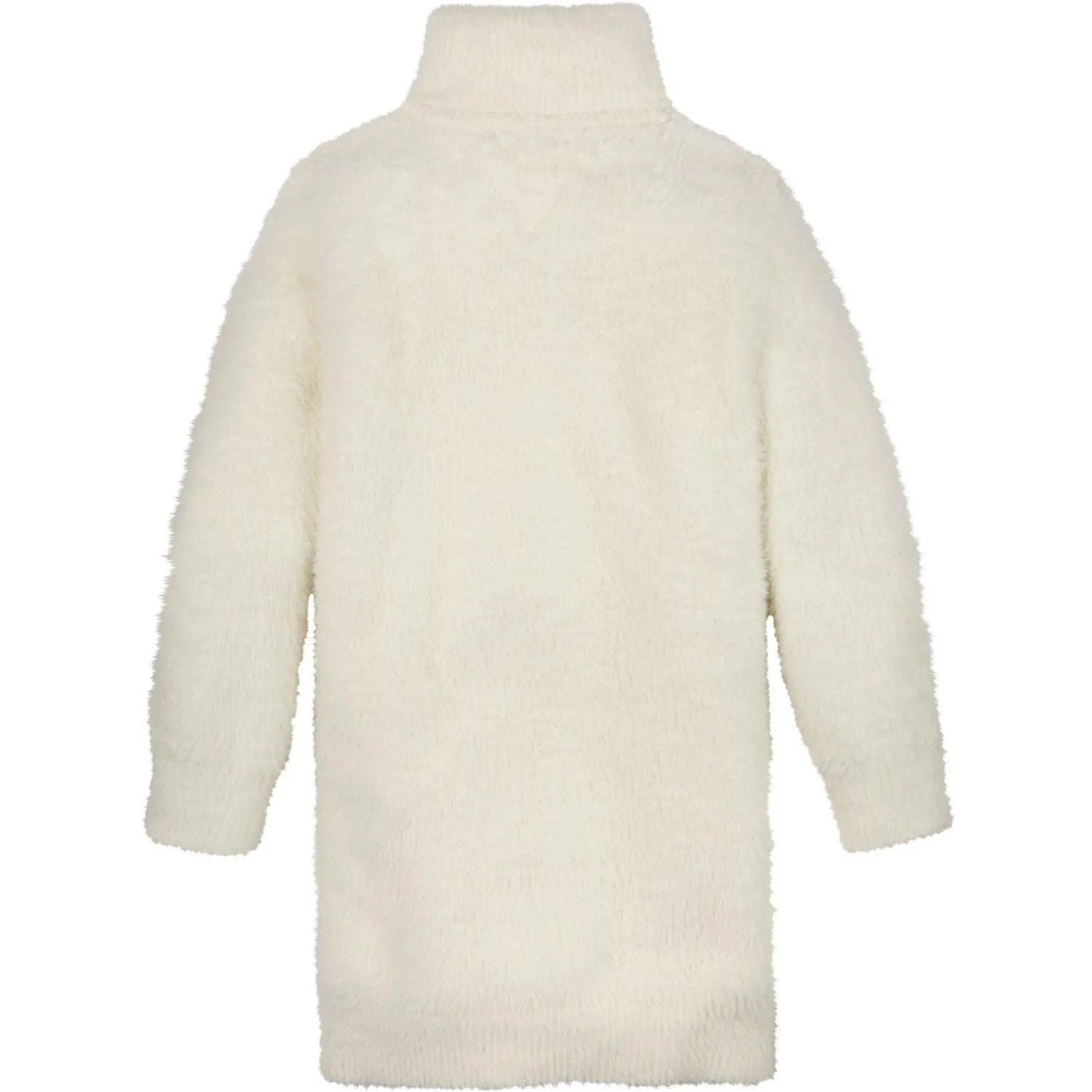 Tommy Hilfiger Ivory Petal Turtleneck Fluffy Sweat Dress