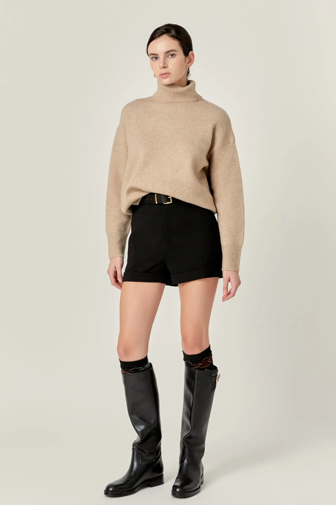 Turtleneck Long Sleeve Sweater