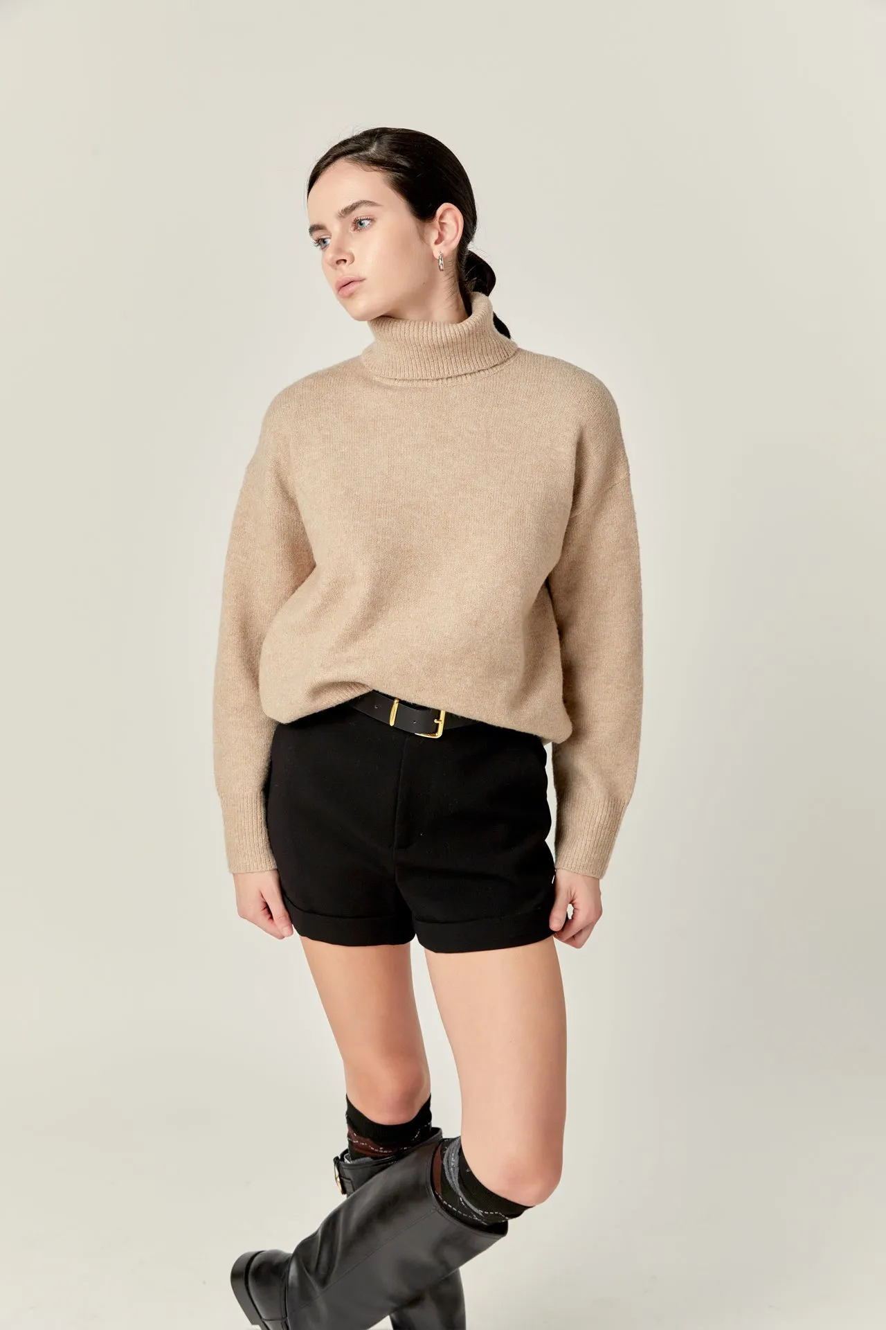 Turtleneck Long Sleeve Sweater