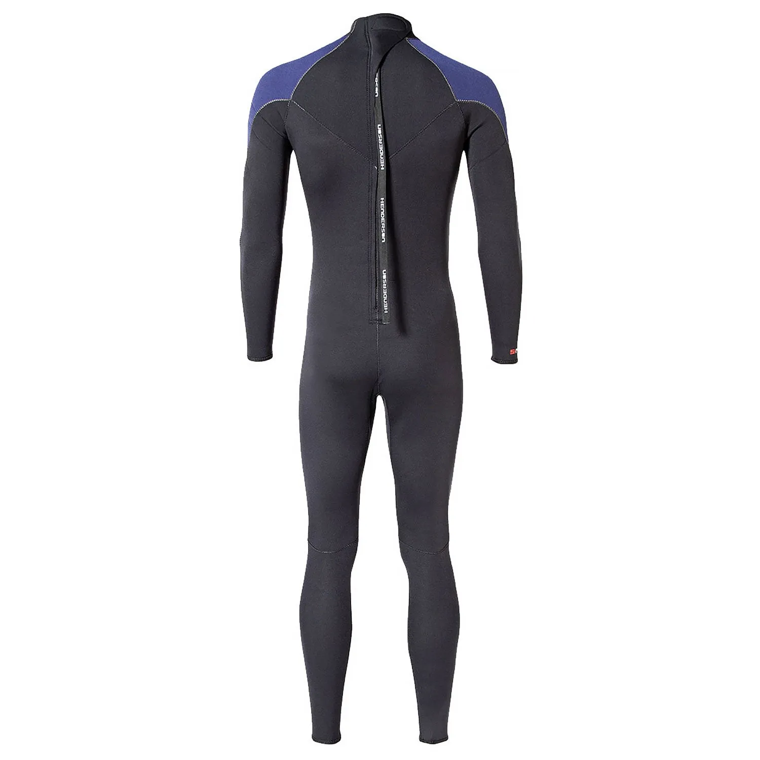 Used Henderson Man Thermoprene Jumpsuit (Back Zip) 5mm Scuba Wetsuit - Black / Blue - Small