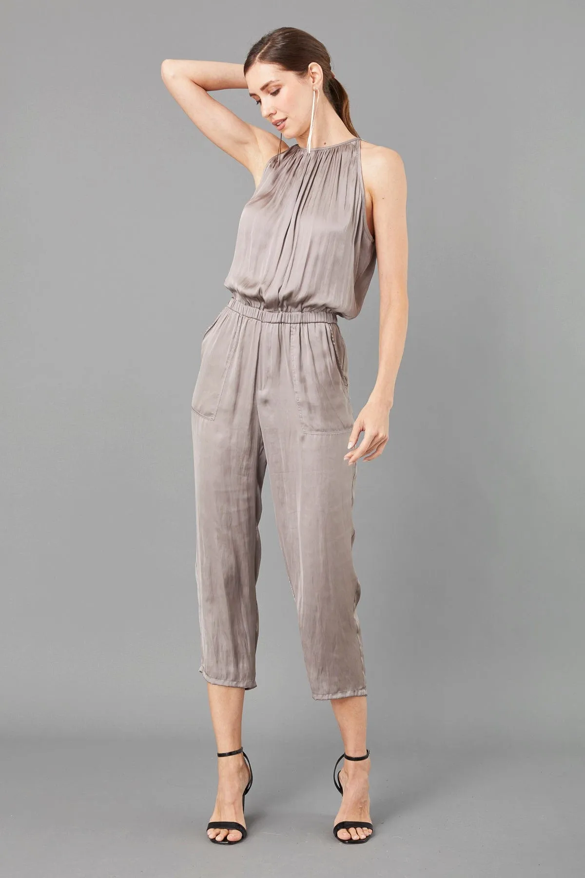 Vintage Satin Jumpsuit