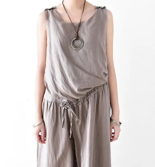 Women Overall Linen Spring Jumpsuits Summer Women Overall AMT962211