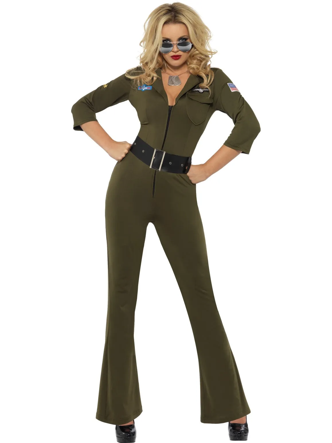 Womens Costume - Top Gun Aviator Jumpsuit