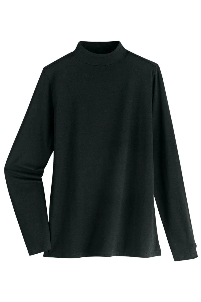 Women's Islandia Long Sleeve Turtleneck  |  Black