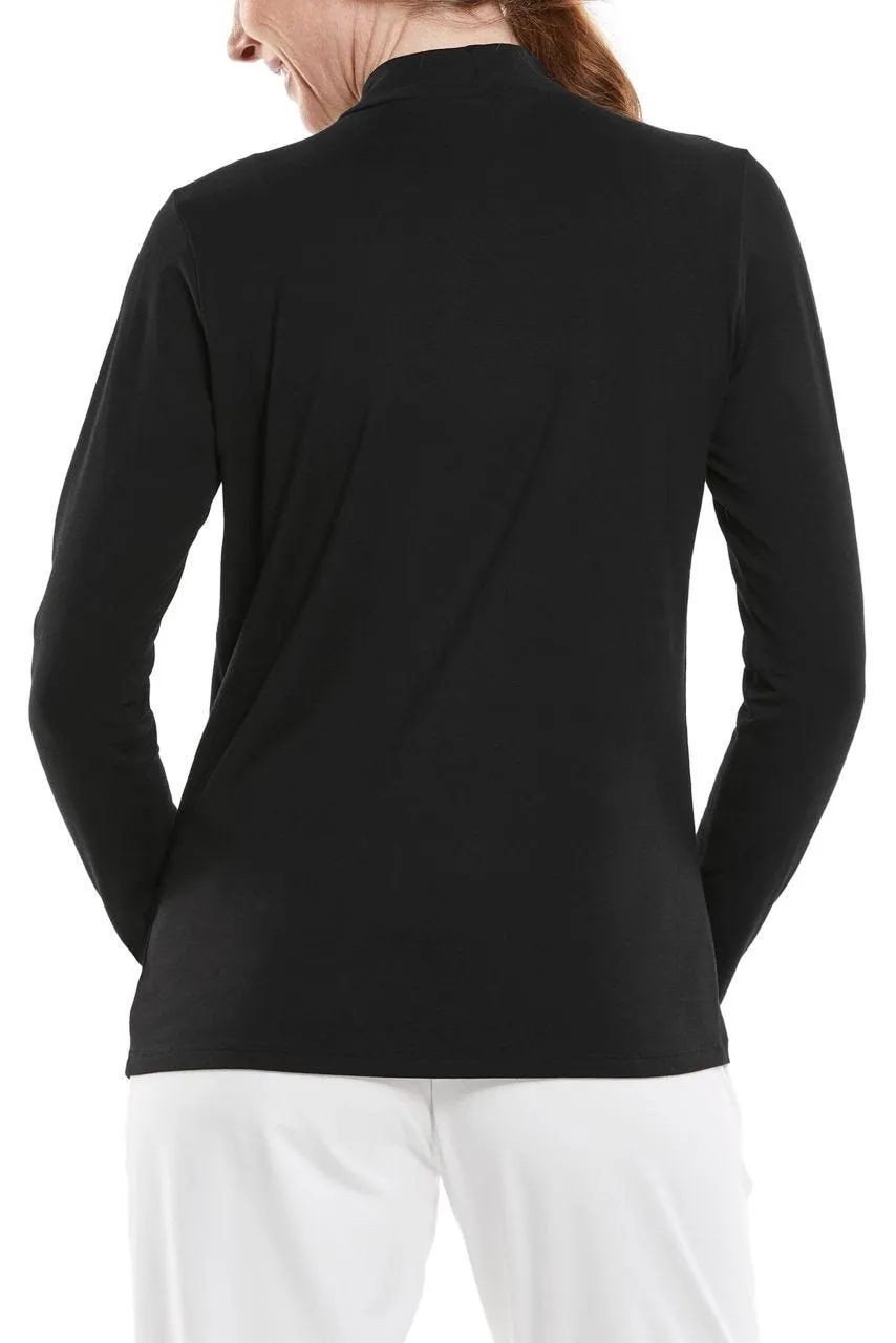 Women's Islandia Long Sleeve Turtleneck  |  Black