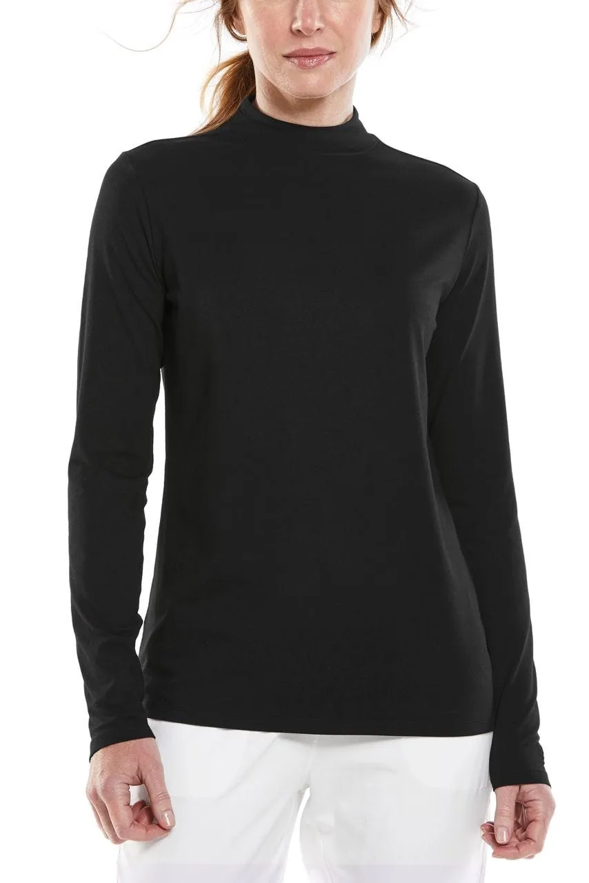 Women's Islandia Long Sleeve Turtleneck  |  Black