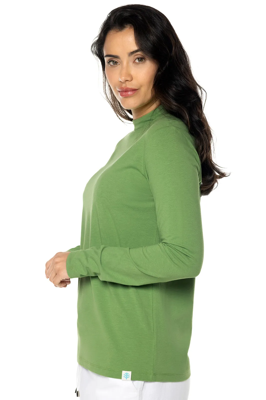 Women's Islandia Long Sleeve Turtleneck  |  Soft Fern