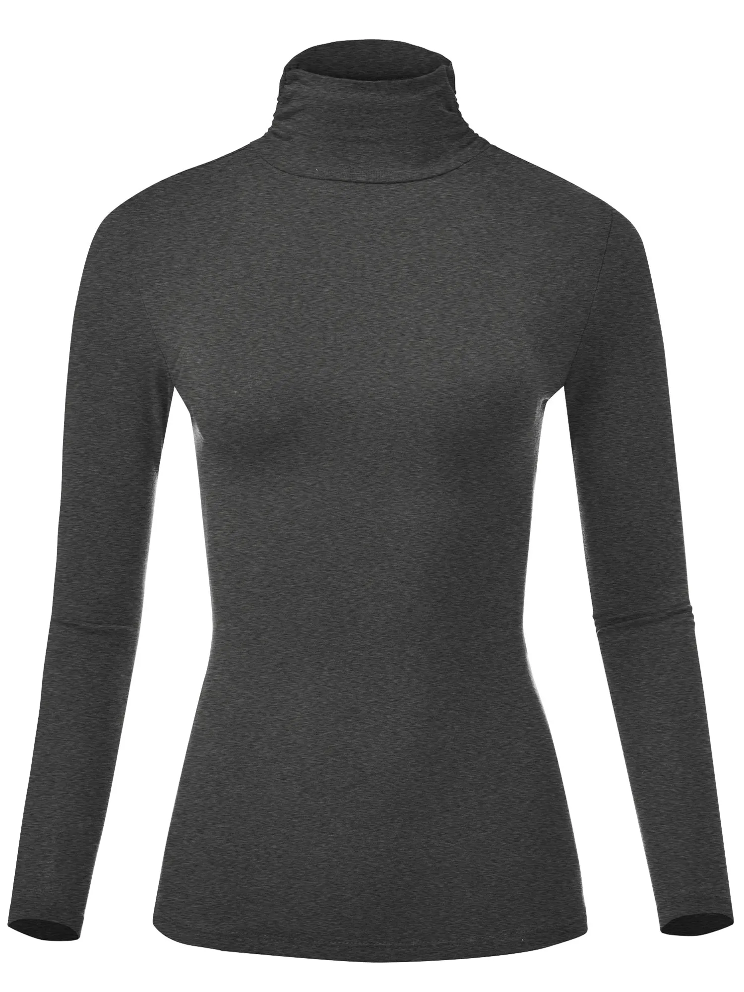 Women's Soft Long Sleeve Lightweight Turtleneck Top (FWT1129)