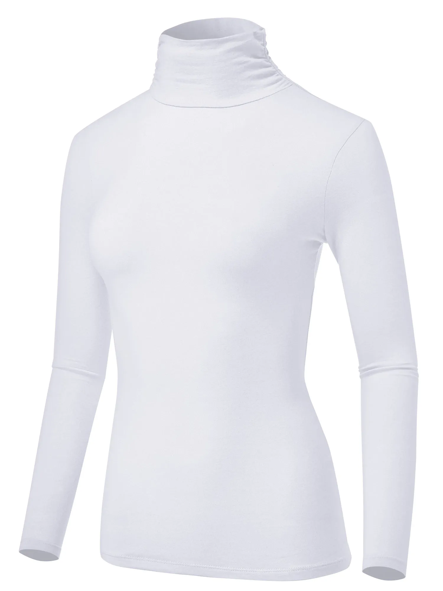 Women's Soft Long Sleeve Lightweight Turtleneck Top (FWT1129)