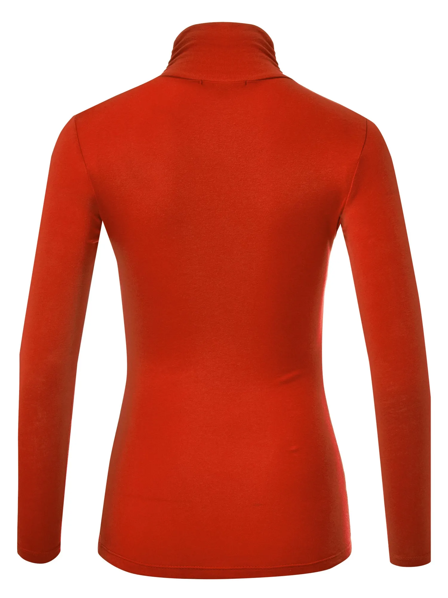 Women's Soft Long Sleeve Lightweight Turtleneck Top (FWT1129)