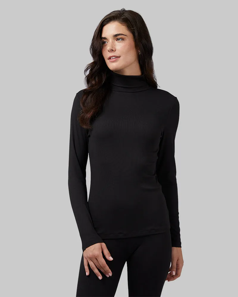 WOMEN'S SOFT RIB TURTLENECK