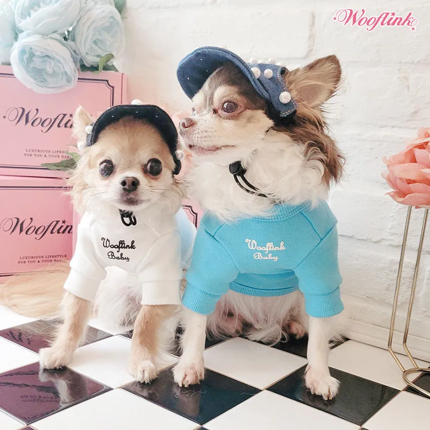 Wooflink Living My Best Life With My Babies Sweatshirt in Blue